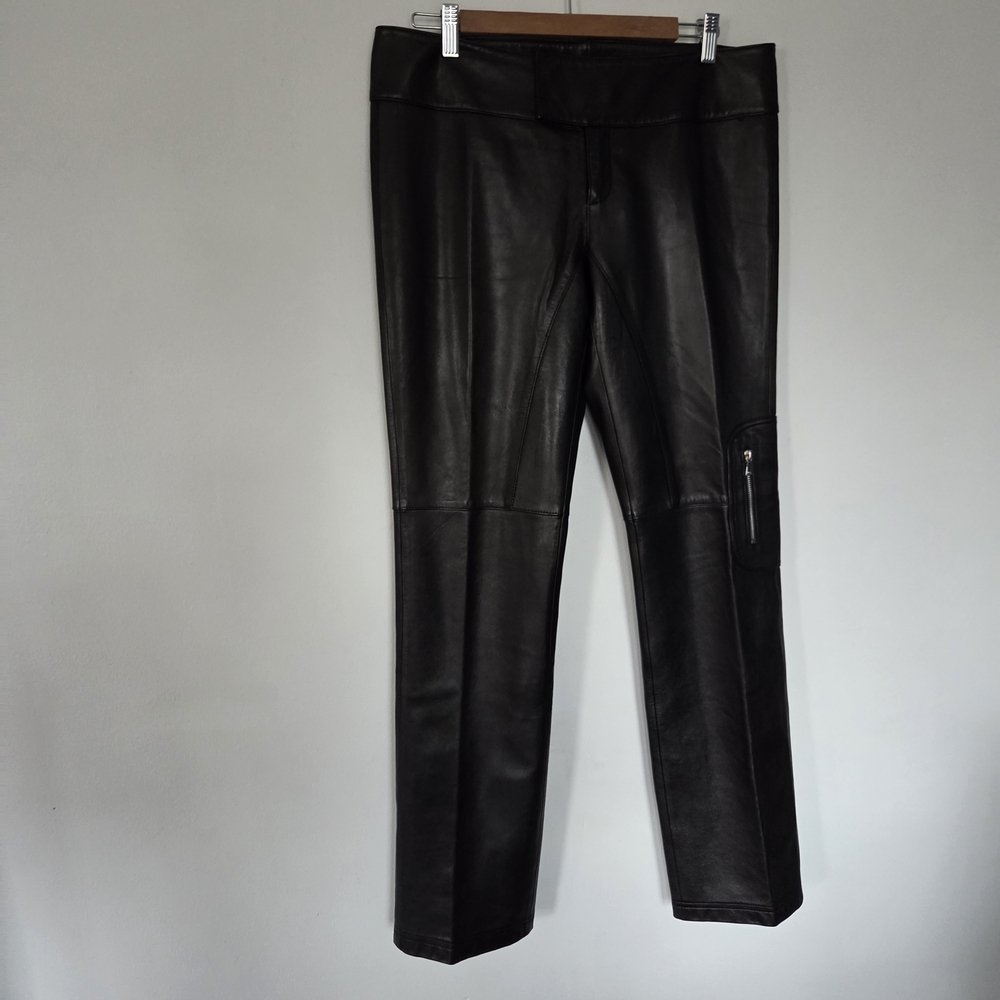 Laundry By Shelli Segal 100% Leather Pants